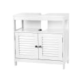 Miniatyrbillede 4 af 7: Rootz Håndvaskskab - Lameldøre Håndvaskskab - Vaskeskab - Badeværelsesskab - Vaskeskab - MDF-plade - Hvid - 60 x 60 x 30 cm (B x H x D)