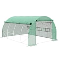 Miniatyrbild 1 av 5: Rootz Folie Växthus - Walk-in - Guy Ropes - Mesh Fönster - Metallram - Alvaniserat stål - PE Plast - Grön - 3,97L x 3W x 2H m