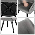 Miniatyrbillede 5 af 9: Rootz sæt med 2 børnestole - Børnesæder - Småbørnsstole - Ergonomisk design - Holdbar fløjl - Let at rengøre - 37,5 cm x 55 cm x 38 cm
