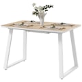 Miniatyrbillede 1 af 7: Rootz sammenklappeligt spisebord - Udtrækkeligt bord - Industribord - Pladsbesparende - 120 cm til 160 cm x 80 cm x 76 cm