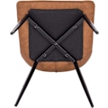 Miniatyrbild 6 av 8: Rootz matstolsset - Snygga sittplatser - Bekväma stolar - konstläder - Ergonomisk design - Slitstark metallram - 46cm x 40,5cm x 85,5cm