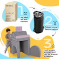 Miniatyrbillede 7 af 11: Rootz Modular Children's Sofa - Play Sofa - Building Blocks - Boost Creativity - 150 cm x 69 cm x 49 cm