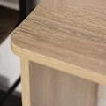 Pikkukuva 10 / 11: Rootz Desk - Bookshelf - Computer Desk - Office Table - Nature/White - 100 x 44 x 74 cm