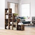 Miniatyrbillede 3 af 7: Rootz reol - 10 rum - Arkivskab - Skab - Skabe - Træ - Brun - Industriel - 129,5 x 30,5 cm