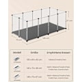 Miniatyrbild 5 av 5: Rootz Inhägnad för smådjur - Husdjursbur - Lekhage - PP-plastpaneler - ABS-kopplingar - Enkel montering - 145cm x 73cm x 57cm