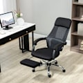 Miniatyrbillede 4 af 4: Kontorstol med massagefunktion - Massagestol - Inklusiv fodstøtte - 2 vibrationspunkter - USB-interface - Sort - 60L x 57W x 115-123H cm