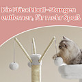 Miniatyrbild 5 av 5: Rootz 2 -i -1 Cat Scratching Tree - Lull Box Cabinet - Cat Tower - Space Saving - 57,5 ​​x 50 x 151 cm