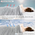 Pikkukuva 3 / 9: Rootz jäähdytyspeite - Kesäpeite - Chill Throw - Arc-Chill -tekniikka - Ympäristöystävällinen - Välittömästi viileä - Monipuolinen käyttö - Useita kok
