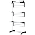Miniatyrbillede 1 af 6: Rootz Airer - Tørrestativ - Vasketøjsstativ - Foldbart design - Høj belastningskapacitet - Mobilitet og stabilitet - 73 cm x 64 cm x 177 cm - Metalram