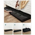 Miniatyrbillede 9 af 9: Rootz opbevaring osmannisk bænk - Sort - Imiteret linned - MDF - Skum - 110 cm x 38 cm x 38 cm - 300 kg Kapacitet