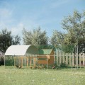 Miniatyrbild 2 av 5: Rootz Chicken Coop - Husdjursbur - Utomhusfjäderfähus - Hönsbur - Ankhus - Kaninhus - Med skärm taklås - Silver - 280L x 570W x 197H cm
