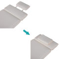 Miniatyrbild 6 av 8: Rootz liggunderlag med dyna - vit - polyester, bomull, fiber - 77,95 cm x 20,86 cm x 1,96 cm