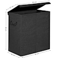 Pikkukuva 8 / 8: Rootz Black Laundry Basket - Pyykkikorit kannella - Taitettava - 69,25 x 39,4 x 5,6 cm