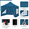 Miniatyrbild 4 av 9: Rootz Folding Garden Gazebo - Utomhuspaviljong - Pop Up Canopy - UV-skydd - 289cm x 330cm x 289cm
