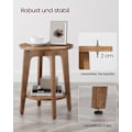 Miniatyrbillede 4 af 9: Rootz honningbrun spånplade sidebord - endebord - sengebord - 90 kg Kapacitet - 40 cm x 50 cm - 4,1 kg