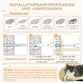 Miniatyrbillede 7 af 10: Rootz PawHut Kattetrapper 5-delt sæt - Katteklatretrin - Kattevæghylder - Pladsbesparende design - Multifunktionel - Holdbar og stabil - 44W x 22D x 2