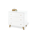 Miniatyrbillede 2 af 3: Rootz skiftende enhed 'Pan' bred - Baby Dresser - Nursery skiftningstabel - Justerbar højde - 100 cm x 56 cm x 101 cm
