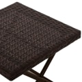 Miniatyrbillede 5 af 9: Rootz Foldebord - Sofabord - Havebord - Sidebord - Havemøbler - Blomsterstativ - Brun - 40 x 40 x 40 cm