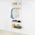 Miniatyrbild 8 av 8: Rootz justerbar garderob Organizer Kläder Hyllsystem-Hängskena-Teleskopiska Kläder Förvaringshyllor