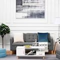Miniatyrbillede 7 af 8: Rootz Sofa - 3-personers - Dobbelt sovesofa - Grå - 166,5 x 62 x 82 cm