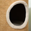 Miniatyrbillede 4 af 6: Rootz Cat Tower Barrel - Multi-Level Cat Activity Center - Ridsestolper - Plys polstrede hjørner - Sisal Udvendig - Brun & Beige - 35 cm x 60 cm