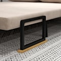 Miniatyrbillede 8 af 10: Rootz 2-personers fløjlssovesofa - sovesofa - sovesofa - Justerbart ryglæn - plyspolstring - 102 cm x 73 cm x 81 cm (sofa) / 183 cm x 98,5 cm x 26 cm