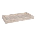 Pikkukuva 1 / 6: Rootz Travertine -lokero - luonnonkivi - beige sisustuslokero - kestävä muotoilu - 30,5 cm x 15 cm x 3cm