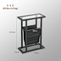 Miniatyrbild 3 av 11: ROTZ METAL SIDA TABLE - SLIM TABLE - MRINT SPACE TABLE - GASS TOPP, TABGE PAG, STABILITET - 40 cm x 18 cm x 55,5 cm