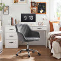 Miniatyrbillede 2 af 8: Rootz Kontorstol - Drejestol - Spillestol - Skrivebordsstol - Arbejdsstol - Computerstol - Rullestol - Grå - 64 x 62 x (80-90) cm (L x B x H)