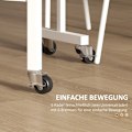 Miniatyrbillede 6 af 10: Rootz foldebord på hjul - Alsidigt bærbart bord - Spisebord - Pladsbesparende design - Holdbar konstruktion - Nem mobilitet - 120L x 80W x 73H cm