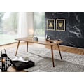 Miniatyrbillede 7 af 7: Rootz spisebord 120 x 60 x 76 cm Sheesham rustikt massivt træ - Design landsted spisebord - Bord til spisestue rektangulært - 4 - 6 personer