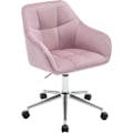 Miniatyrbillede 1 af 8: Rootz Velvet Kontorstol - Skrivebordsstol - Drejestol - Ergonomisk design - Justerbar højde - 61cm x 90cm x 56cm