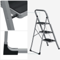 Miniatyrbild 9 av 9: Rootz Step Pall - Step Pall med 3 steg - Fällbar Step Pall - Bärbar Step Pall - Kök Step Pall - Badrum Step Pall - Lätt Step Pall - Grå/svart