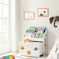 Miniatyrbillede 2 af 7: Rootz Nursery Hylde - Hvid væghylde - Flydende hylde - MDF spånplade - Anti-Tip Device - Monteringstilbehør - 62,5 cm x 29,5 cm x 70 cm