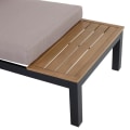 Miniatyrbillede 10 af 11: Rootz Havemøbelsæt - Sidebordssofa - Sofasæt - Sofabord - Sofa med hynder - Aluminium - 164 x 74 x 69 cm