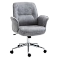 Miniatyrbillede 1 af 6: Rootz Kontorstol - Skrivebordsstol - Drejestol - Ergonomisk arbejdsstol - Lysegrå - 67 x 69 x 92-102 cm