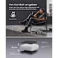 Miniatyrbild 6 av 7: Rootz Ink Black Lounge Chair - Fåtölj - Vadderad sits - Stålram - Polyesterfiber - PU syntetiskt läder - Lätt - Robust - Bekväm - 90 cm x 74,2 cm x 90