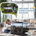 Miniatyrbillede 7 af 11: Rootz Foldbart Pet Play Run - Puppy Playpen - Kitten kabinet - Ventileret - 94x74x60cm - bærbar med opbevaringspose til indendørs/udendørs brug