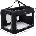 Miniatyrbillede 3 af 9: Rootz Transport Box - Hunde Box - Transport Taske - Foldbar Cat Box - Sort
