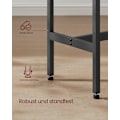 Miniatyrbillede 3 af 7: Rootz rektangulært barbord - industriel stil - pubbord - hvid - 120 cm x 60 cm x 105 cm
