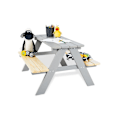 Miniatyrbillede 1 af 6: Rootz børnepicnic bænk - udendørs bord til børn - siddepladser i massivt træ - holdbart design - 90 cm x 79 cm x 50 cm