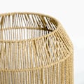 Pikkukuva 6 / 7: Rootz-lattiavalaisin - Yövalaisin - 2-osainen valosarja - 1 lattiavalaisin - 1 pöytävalaisin - Metalli/paperinauha - Luonnollinen/musta - 38cm x 38cm