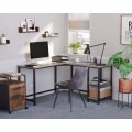 Pikkukuva 2 / 6: Rootz Desk - Työpöytä - Toimistopöytä - Pöydät - Harmaa/Musta - 138 x 138 x 75 cm