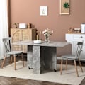 Pikkukuva 2 / 7: Rootz Funbing Kitchen Pöytä - Ruokapöytä - Monitoiminen huonekalut - Avaruuteen säästävä muotoilu - 75W x 140d x 74H cm hyllyillä ja pyörillä