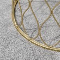 Miniatyrbillede 4 af 8: Rootz Terrassebord - Havebord - Sidebord - Sofabord - Marmor & Guldeffekt - Stål - Guld/Hvid - 41 x 46cm & 35 x 38,5cm