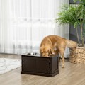 Miniatyrbillede 2 af 10: Rootz PawHut forhøjet hundefoderstation - Hævede hundeskåle - Foderstativ til kæledyr - Reducerer belastningen på leddene - Nem at rengøre - Rigelig o