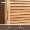 Miniatyrbillede 5 af 11: Rootz badeværelse hylde - opbevaringsskab - arrangørenhed - bambus konstruktion - 3 rum, skuffe - 32 x 30 x 163 cm