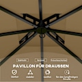 Miniatyrbild 6 av 11: Rootz Garden Gazebo 3.4x3.4m - öltält - utomhusskydd - UV -skydd - Stålram - 335L x 335W x 285H cm
