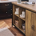 Pikkukuva 6 / 7: Rootz Dresser Buffet - Keittiösaari - Keittiökaappi - Monipuolinen säilytystila - Säädettävä hylly - Tilava muotoilu - MDF ja metallirunko - 170cm x 8