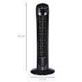 Pikkukuva 3 / 7: Rootz Tower tuuletin - Pylvästuuletin - Lattiatuuletin - 3 ilmanvaihtotasoa - Oscillation ABS - Musta